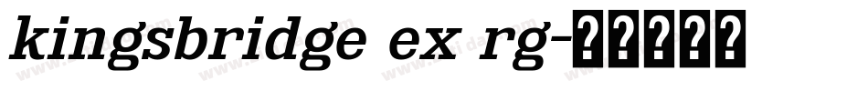 kingsbridge ex rg字体转换